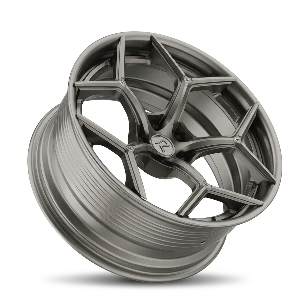 RZR LXI forged wheel — Satin Titanium Grey
