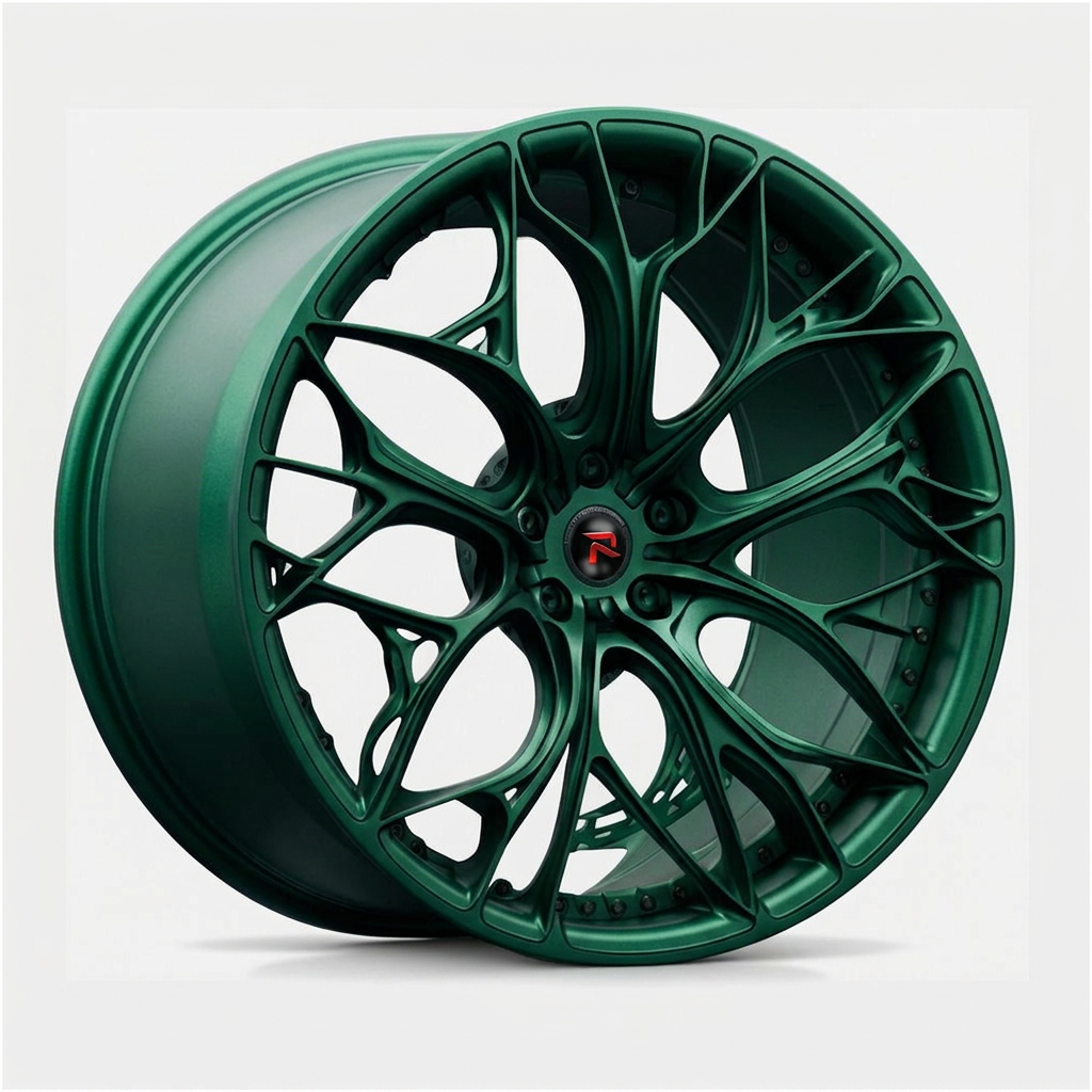 RZR XXI forged wheel — Satin Emerald Metallic