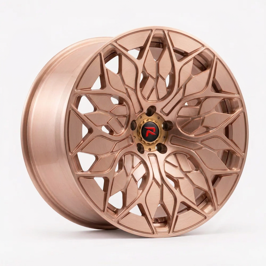 RZR L forged wheel — Brushed Rose Gold