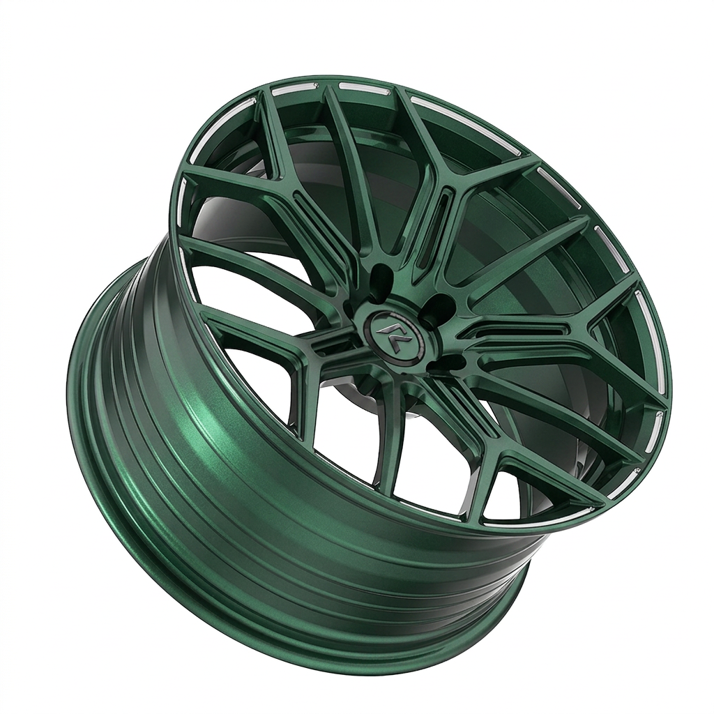 RZR LXXXVI forged wheel — Satin Emerald Metallic