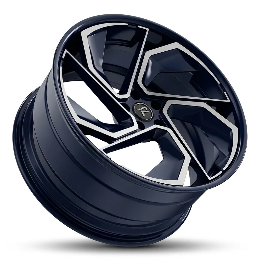 RZR X forged wheel — Midnight Blue / Machined Face