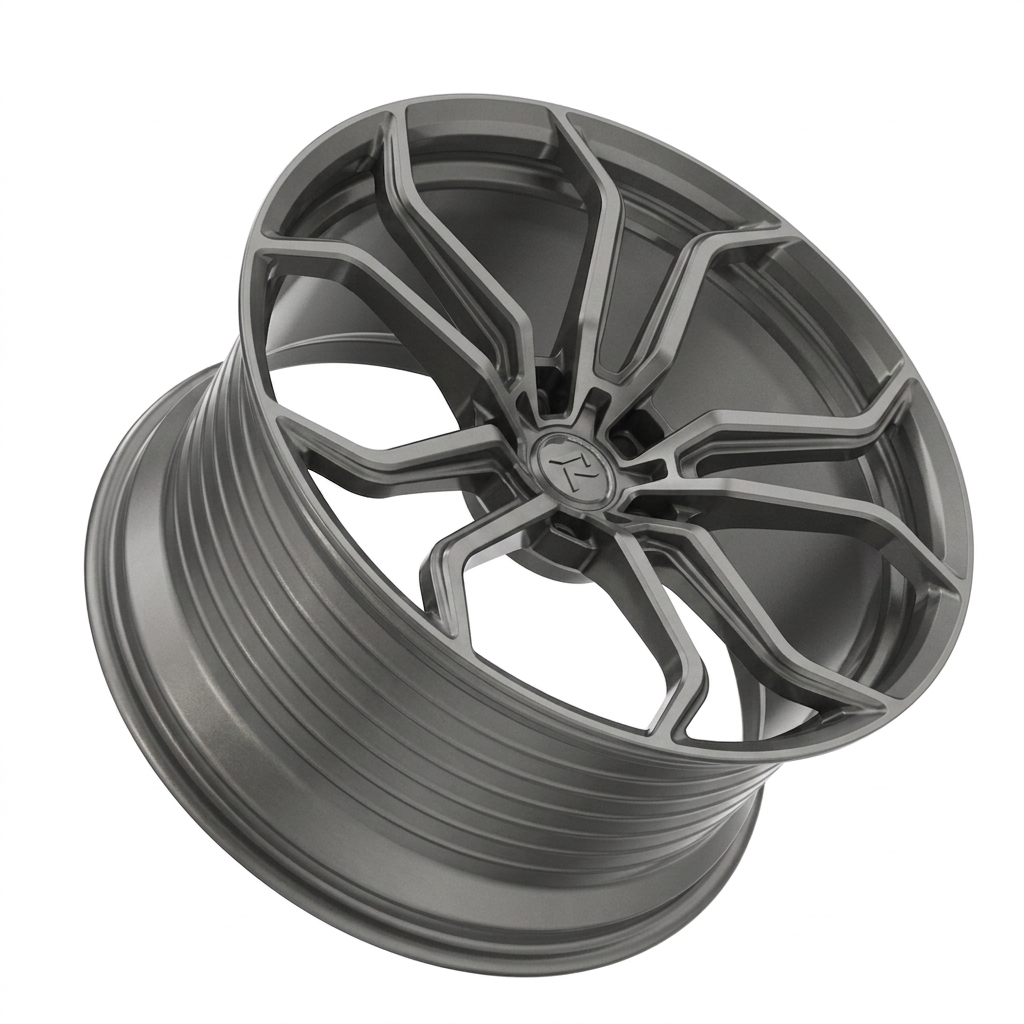 RZR LXXVII forged wheel — Satin Titanium Grey
