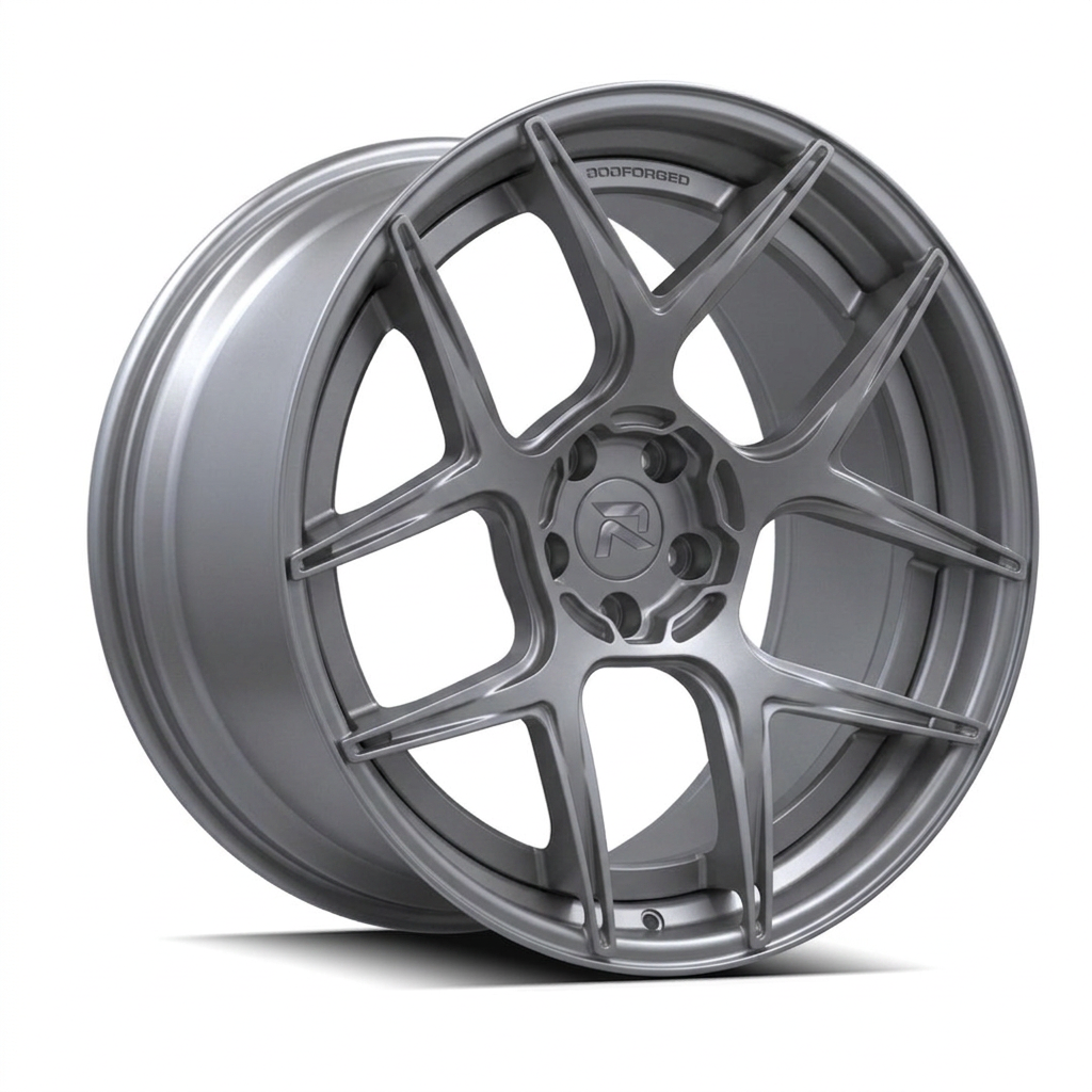RZR CVIII forged wheel — Satin Titanium Grey