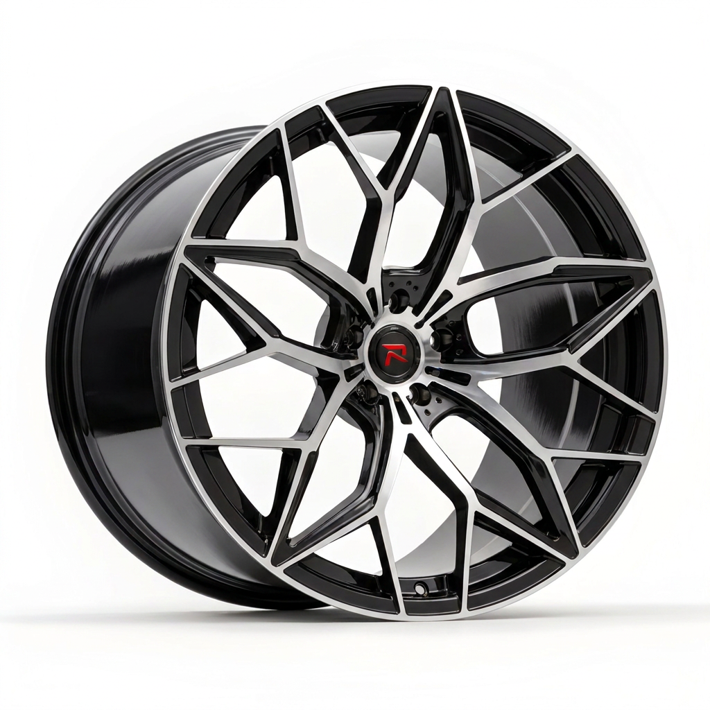 RZR XI forged wheel — Gloss Black / Diamond Cut