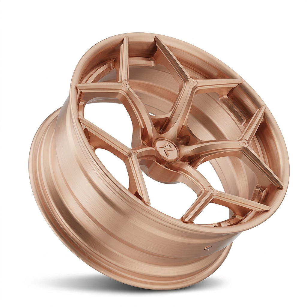 RZR LXI forged wheel — Brushed Rose Gold