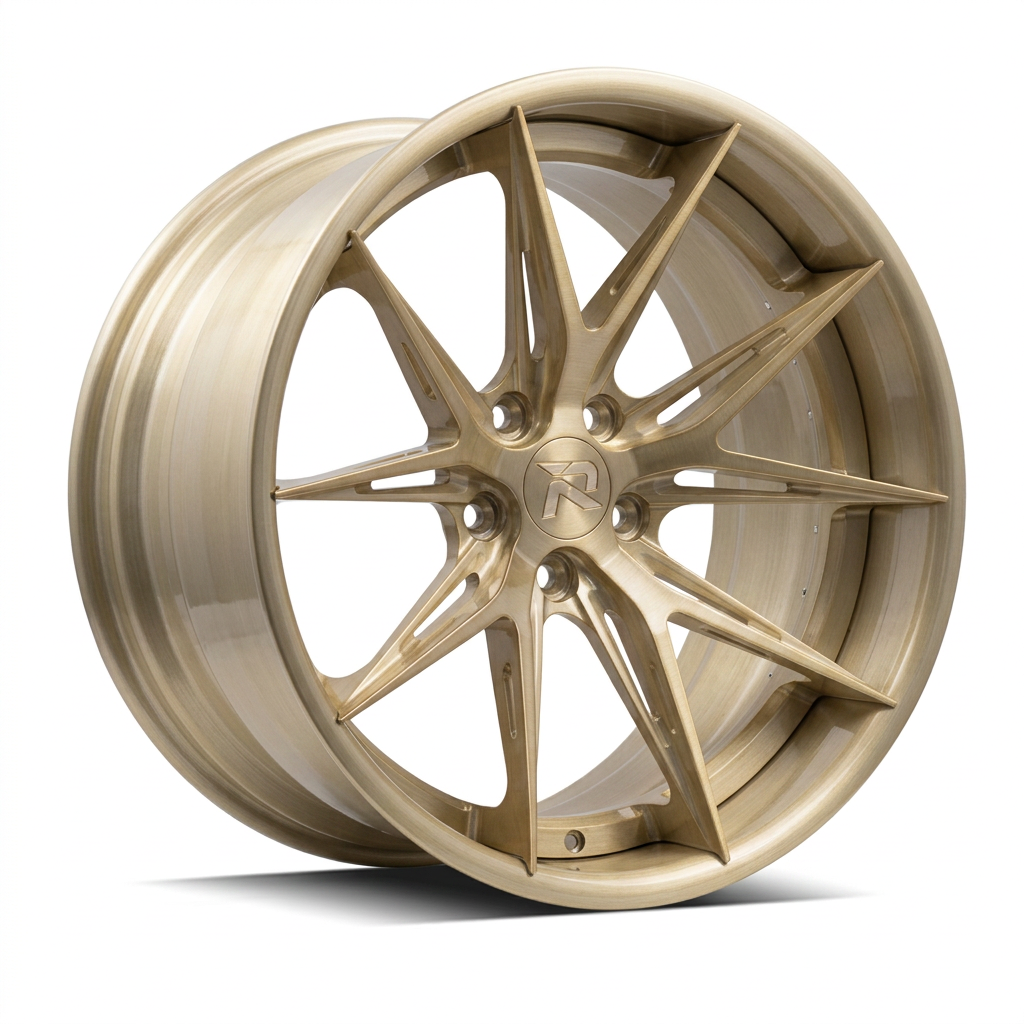 RZR XCII forged wheel — Brushed Champagne Gold