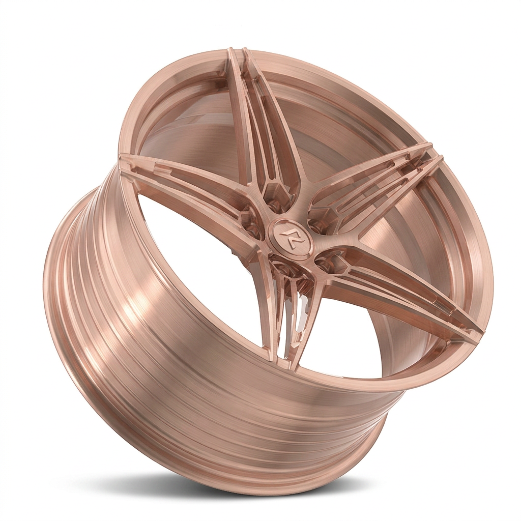 RZR LXXX forged wheel — Brushed Rose Gold