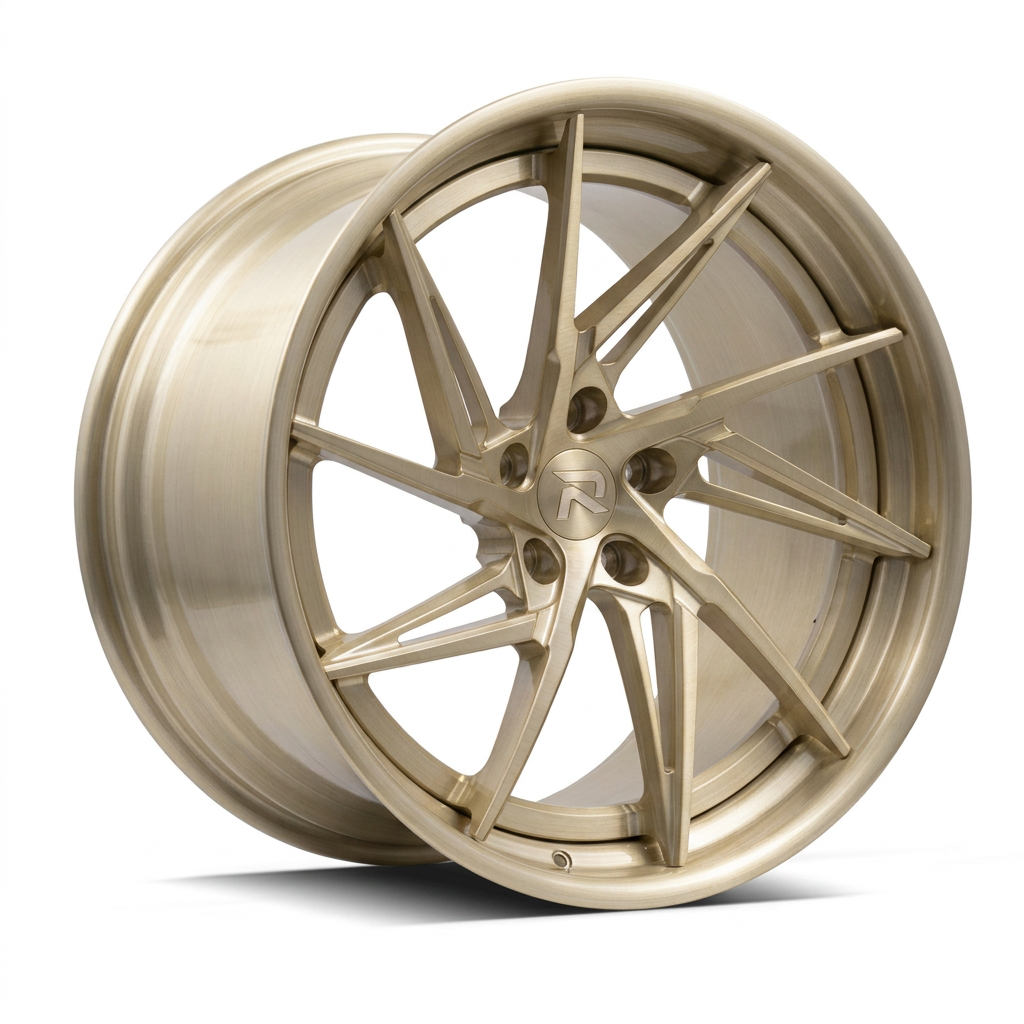 RZR XCIX forged wheel — Brushed Champagne Gold