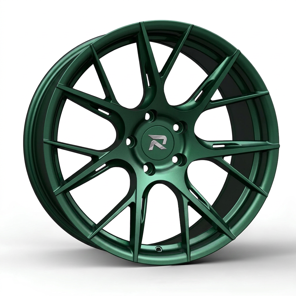 RZR CLXXVII forged wheel — Satin Emerald Metallic