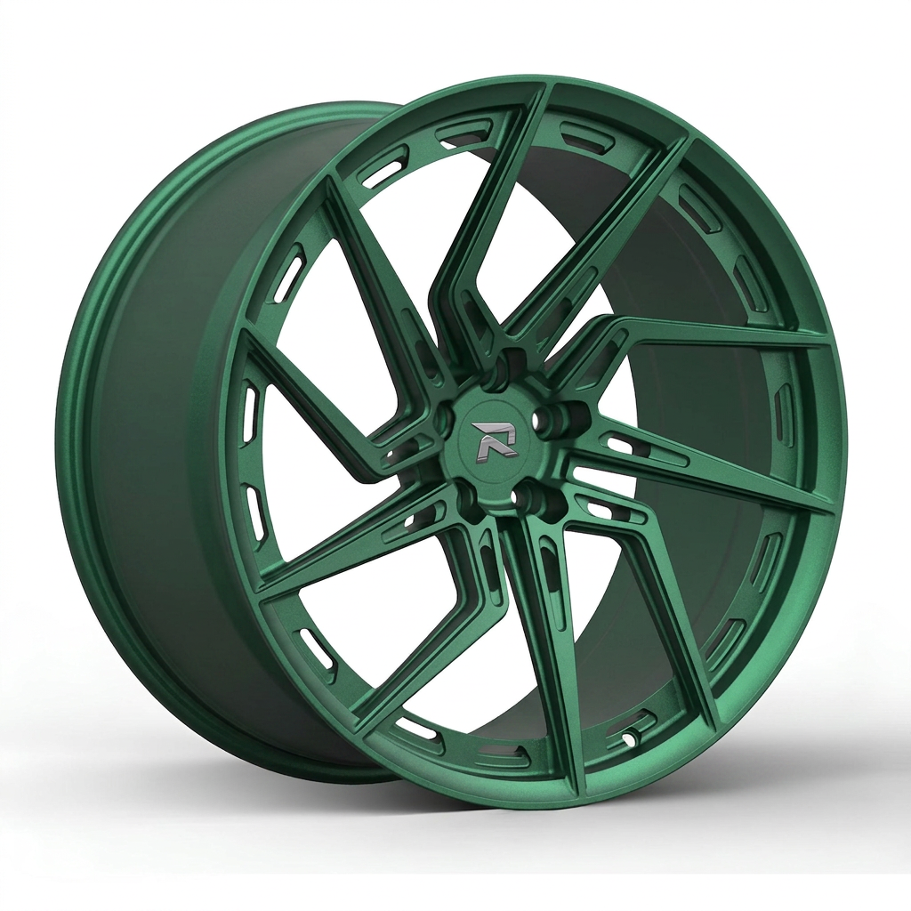 RZR CC forged wheel — Satin Emerald Metallic