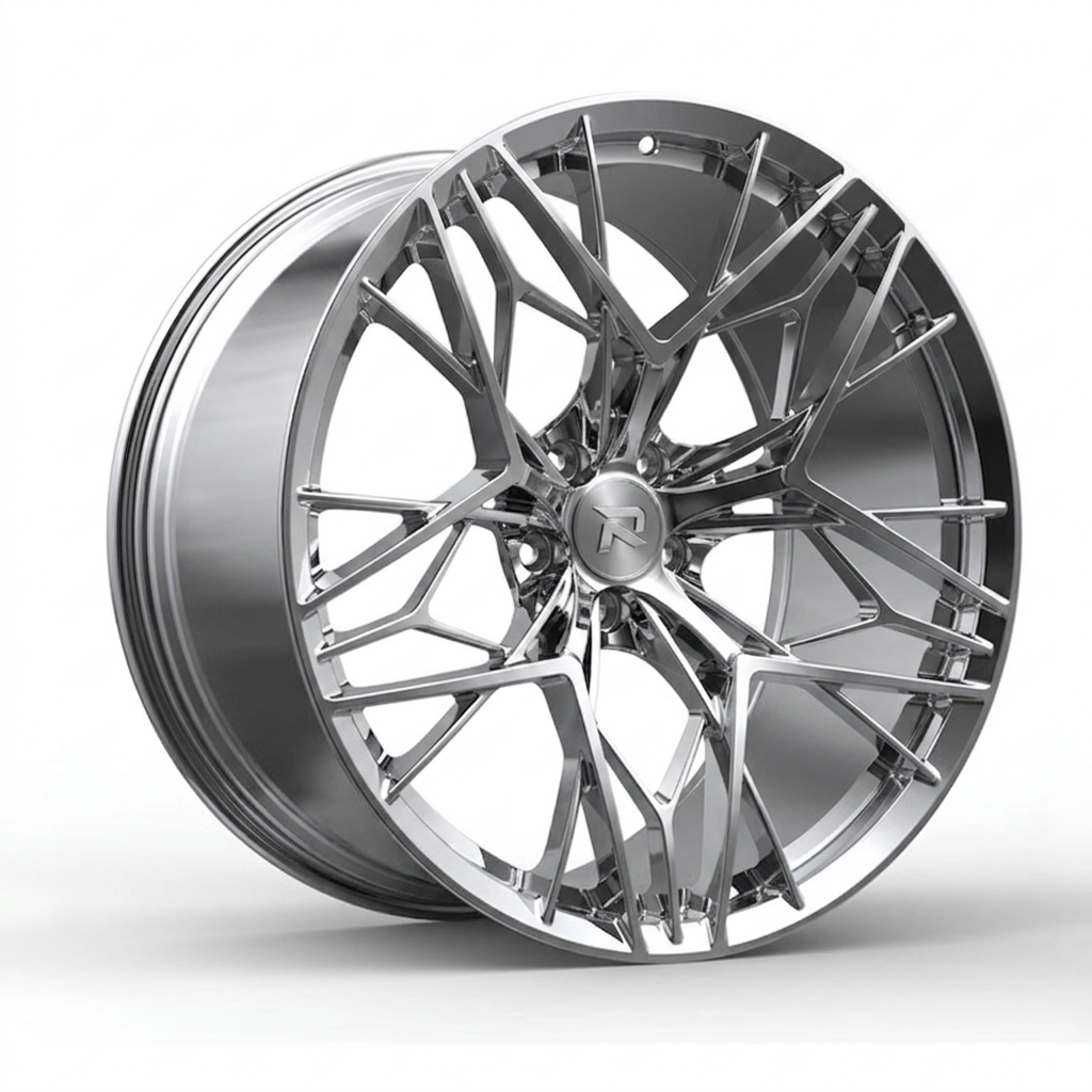RZR CLXVIII forged wheel — Full Polished Chrome