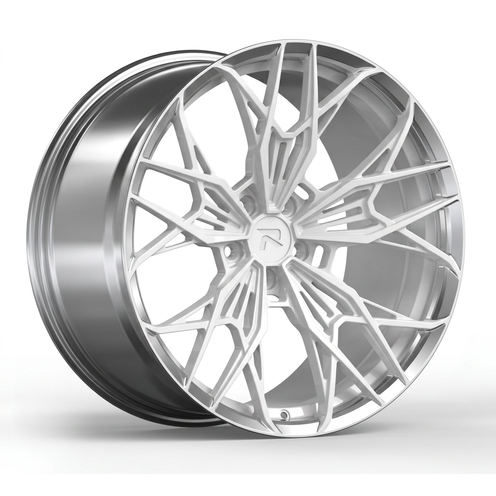 RZR CLXXXVI forged wheel — Gloss White / Polished Lip