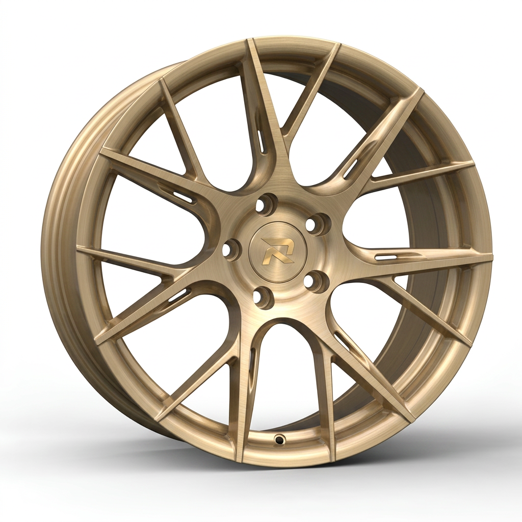 RZR CLXXVII forged wheel — Brushed Champagne Gold
