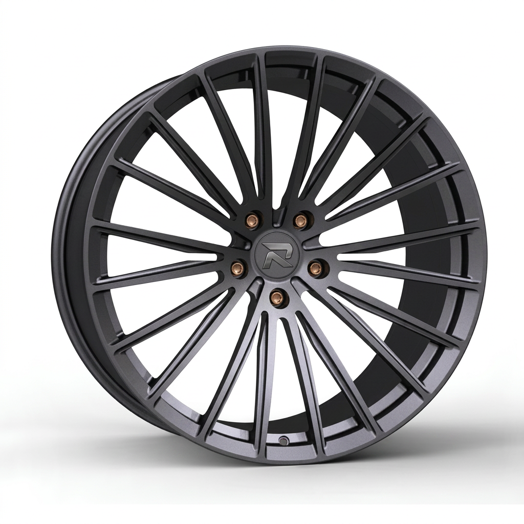 RZR CXXX forged wheel — Matte Anthracite / Bronze Hardware
