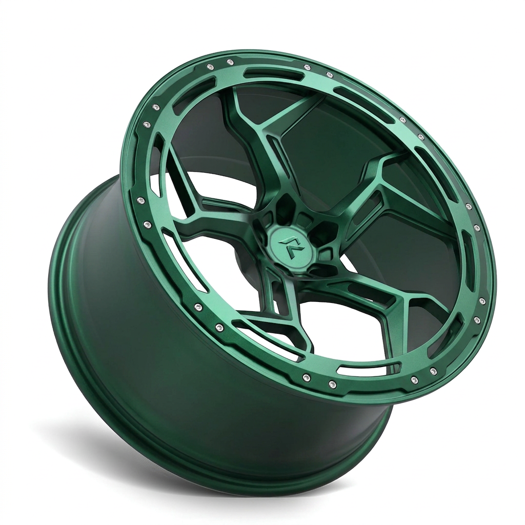 RZR LXXXVIII forged wheel — Satin Emerald Metallic