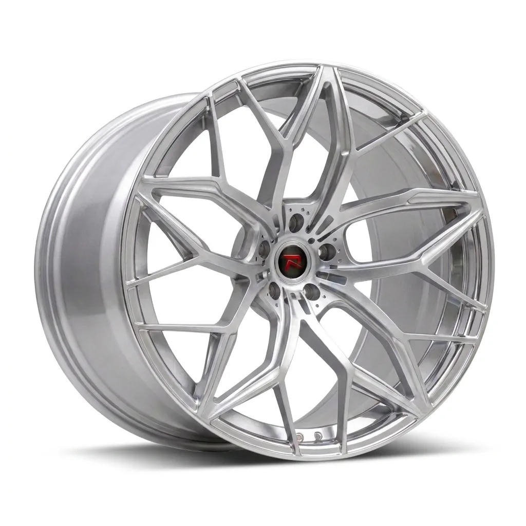 RZR XI forged wheel — Brushed Silver / Polished Face