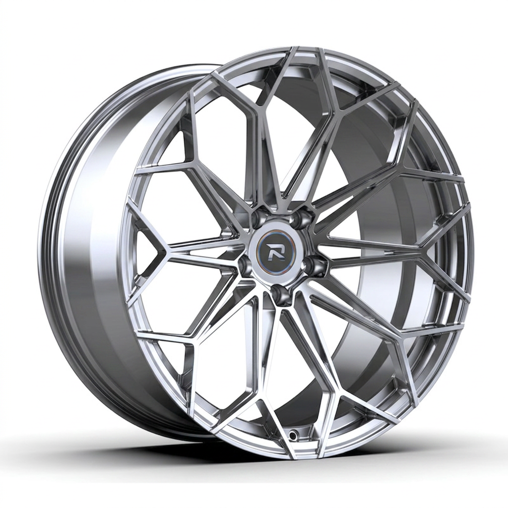 RZR CXXV forged wheel — Full Polished Chrome