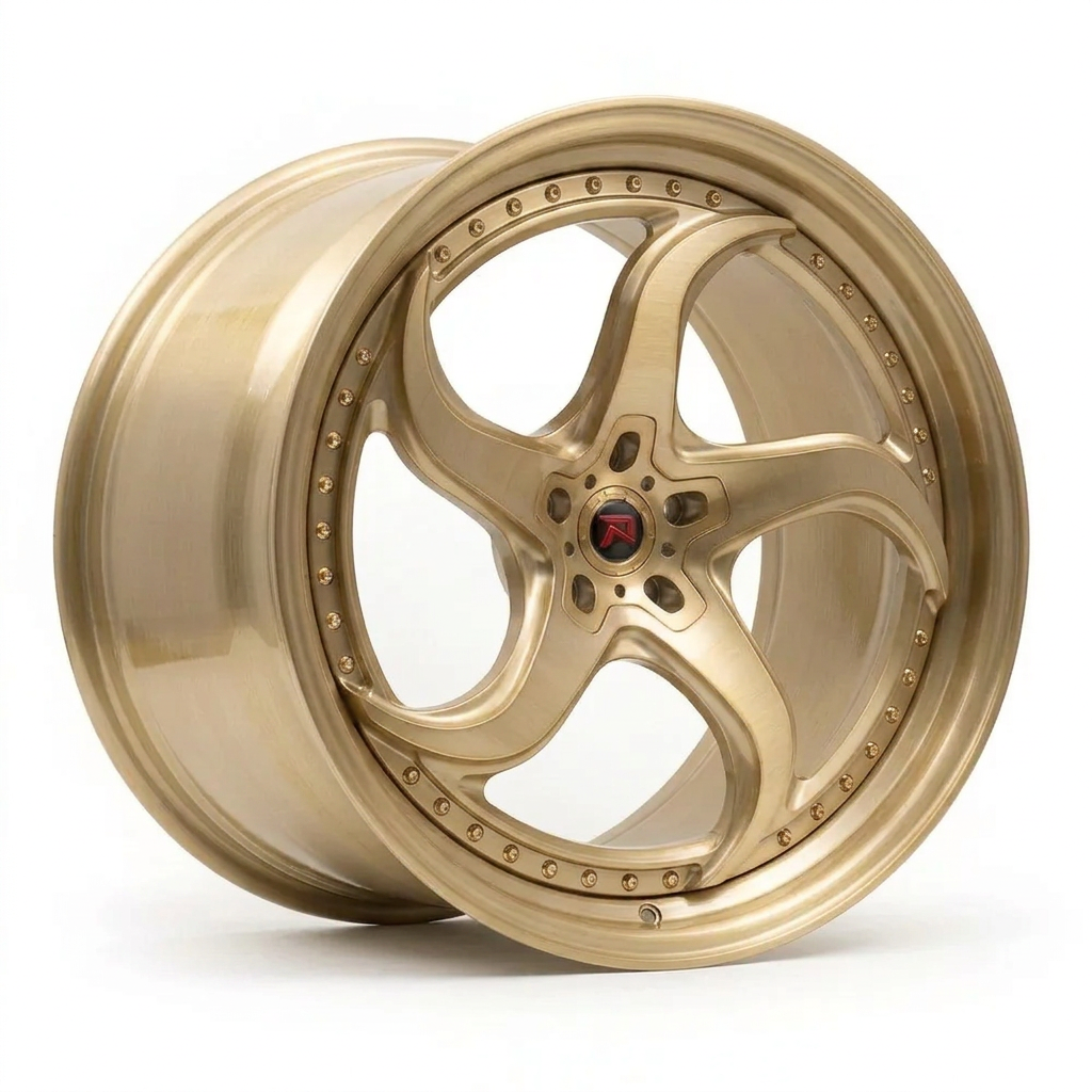 RZR XXVII forged wheel — Brushed Champagne Gold