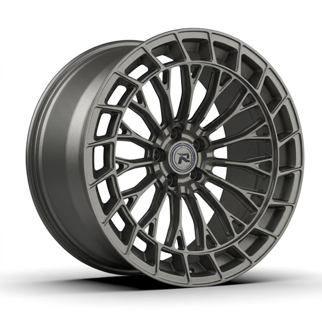 RZR CXIX forged wheel — Satin Titanium Grey