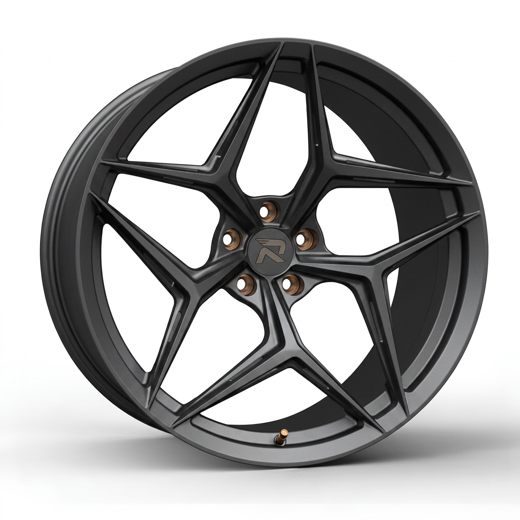 RZR CLXII forged wheel — Matte Anthracite / Bronze Hardware