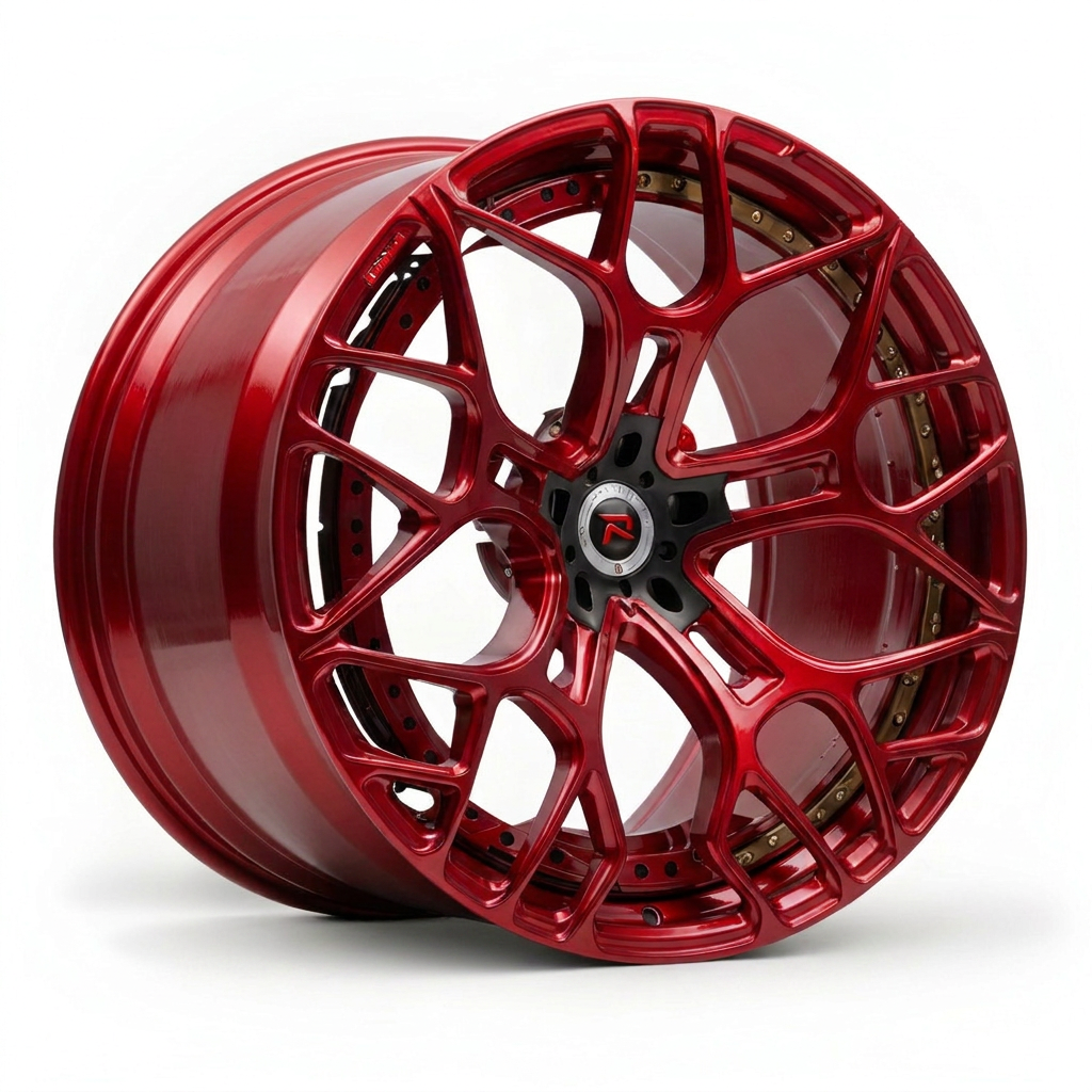 RZR XII forged wheel — Gloss Candy Red