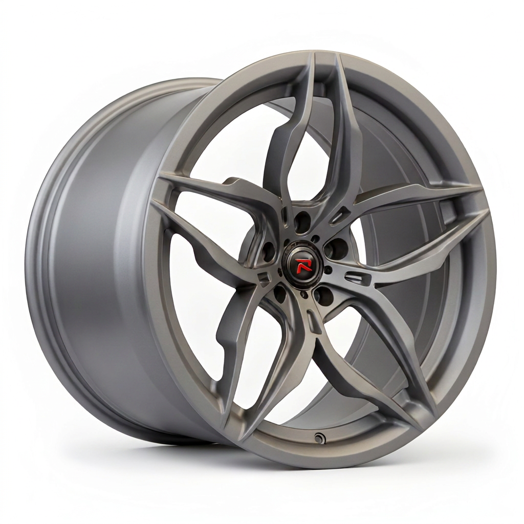 RZR XVI forged wheel — Satin Titanium Grey