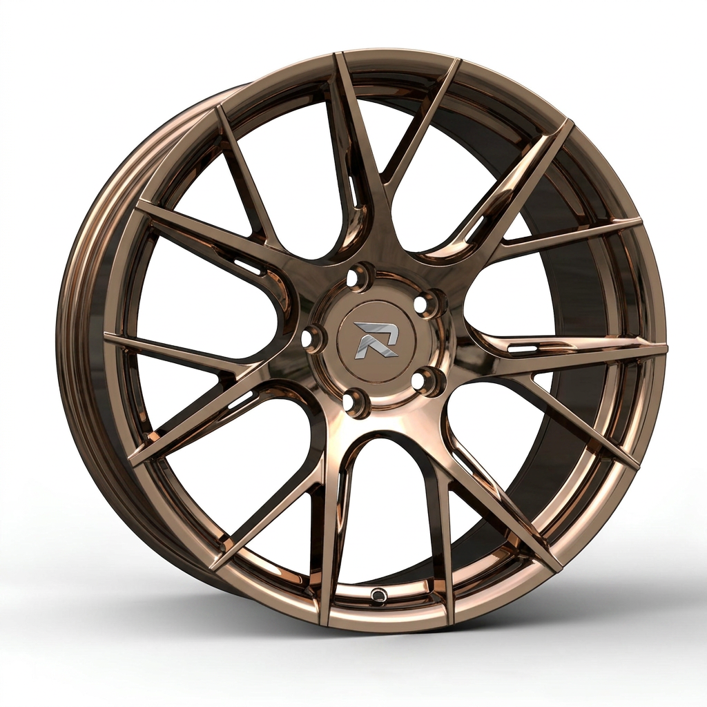 RZR CLXXVII forged wheel — Tinted Bronze Chrome