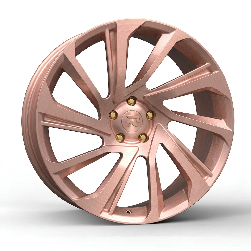 RZR CLIX forged wheel — Brushed Rose Gold