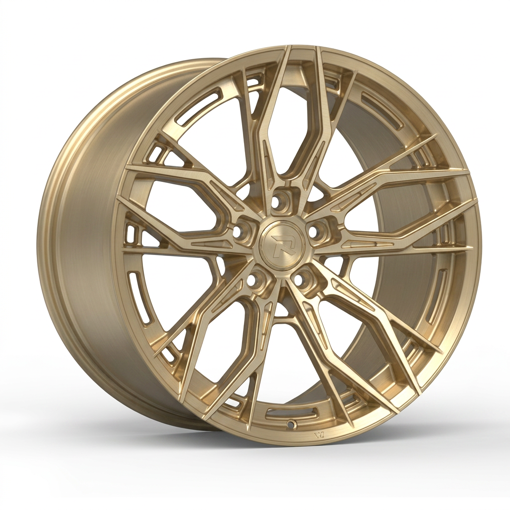 RZR CXXXV forged wheel — Brushed Champagne Gold