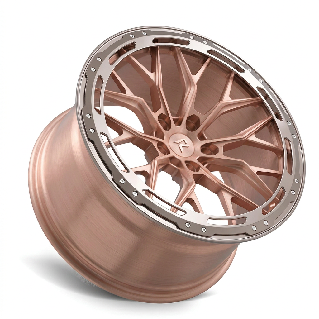 RZR LXXXVII forged wheel — Brushed Rose Gold