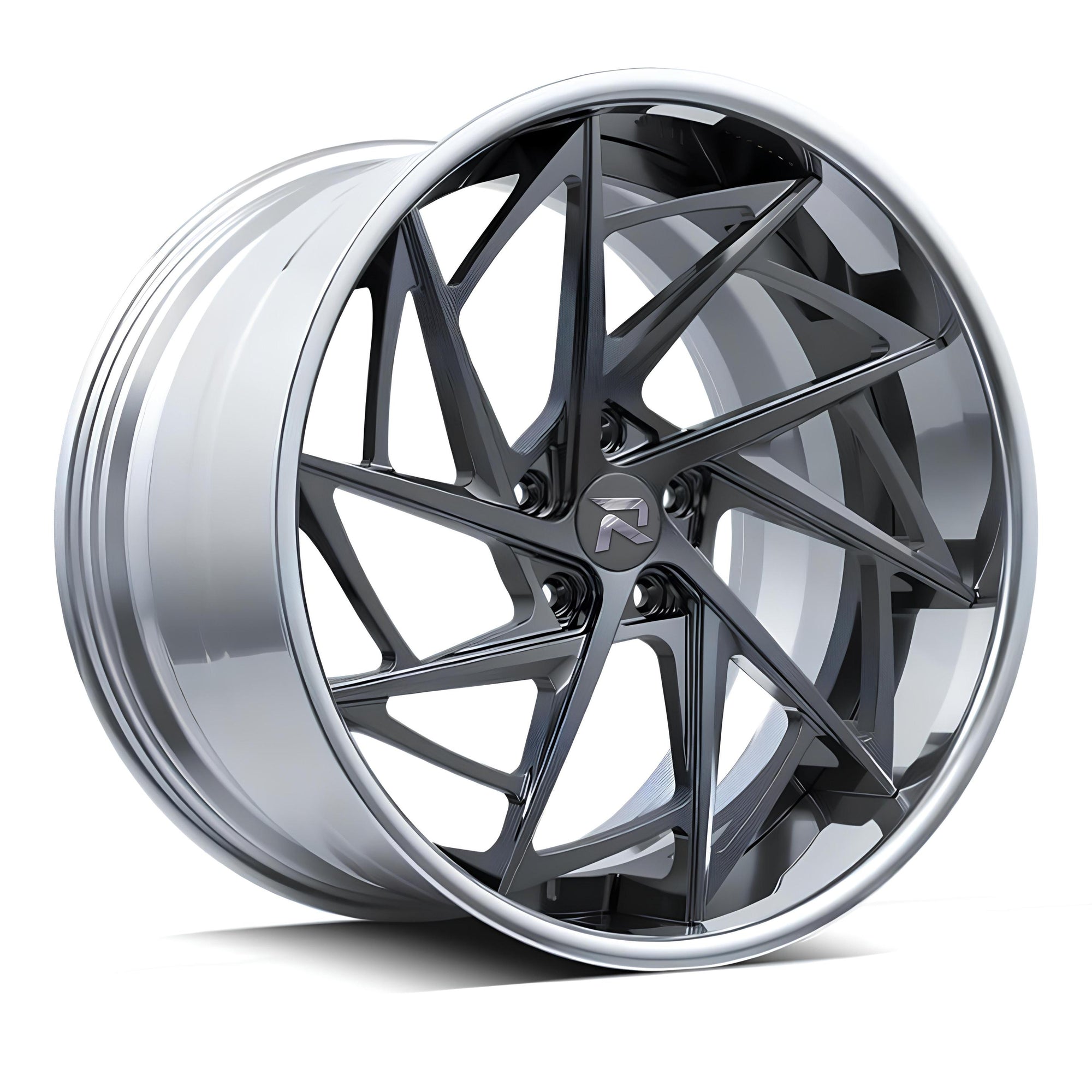 RZR XCVI forged wheel for BMW M4 (G82) — A twisted five-spoke design.