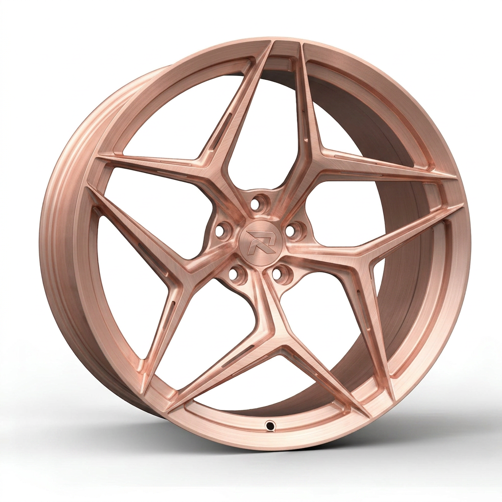 RZR CLXII forged wheel — Brushed Rose Gold