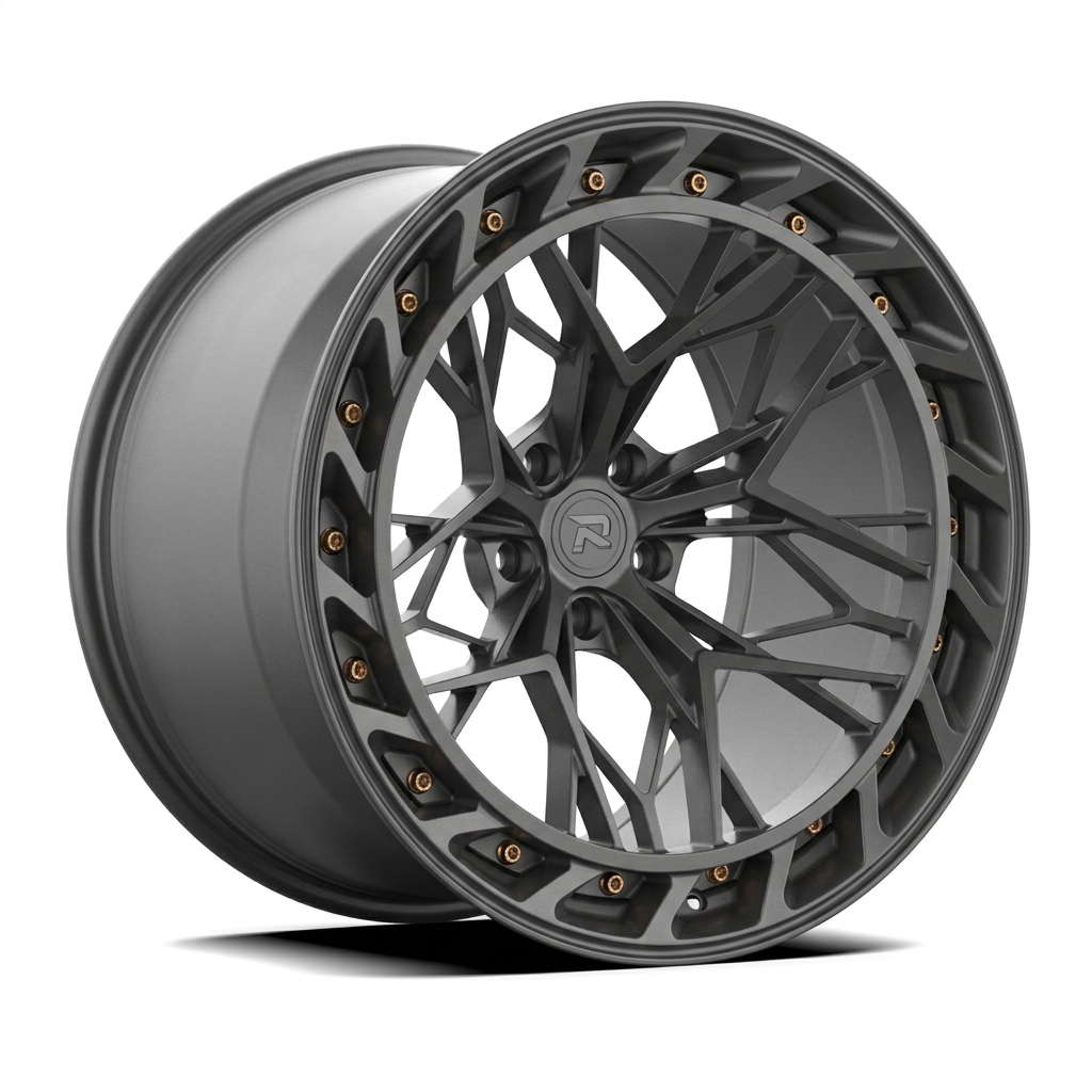 RZR CLXIX forged wheel — Matte Anthracite / Bronze Hardware