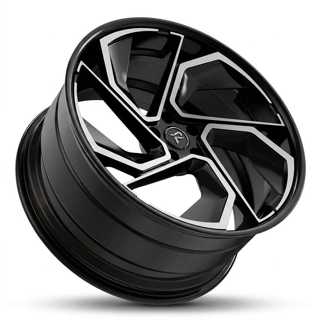 RZR X forged wheel — Gloss Black / Machined Face