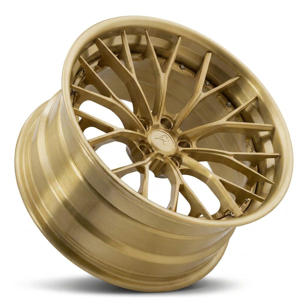 RZR III forged wheel — Full Brushed Gold