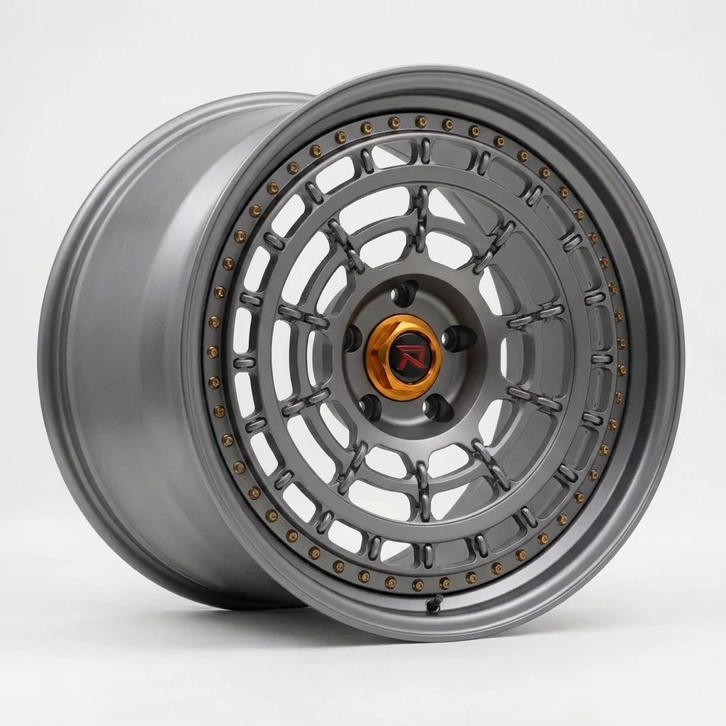 RZR XLII forged wheel — Satin Gunmetal
