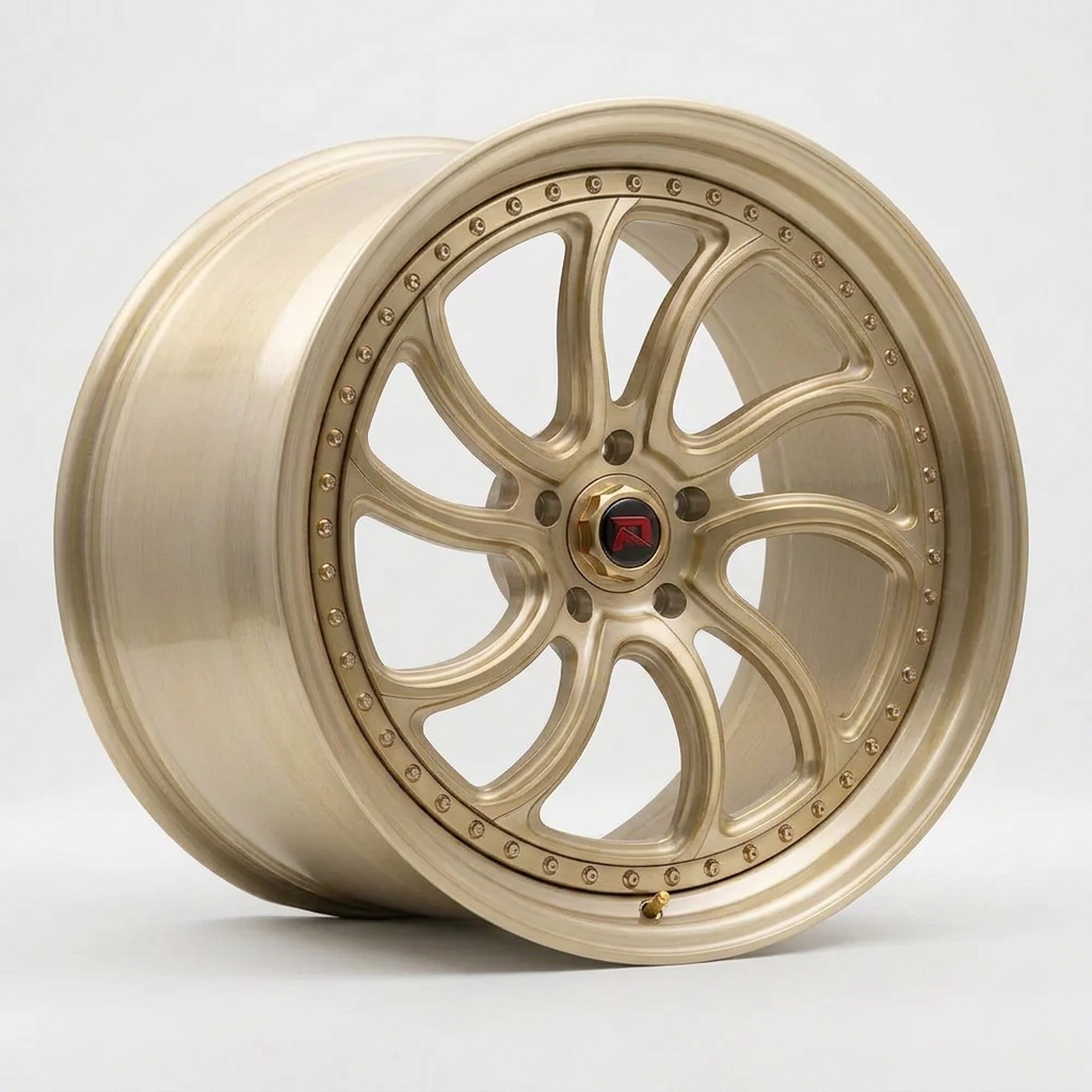 RZR XXXV forged wheel — Brushed Champagne Gold
