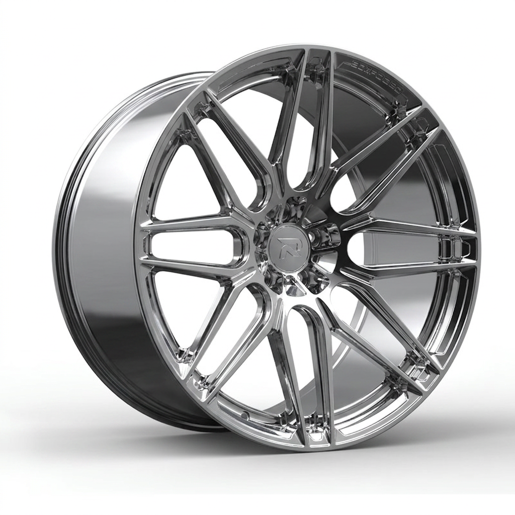 RZR CXVIII forged wheel — Full Polished Chrome
