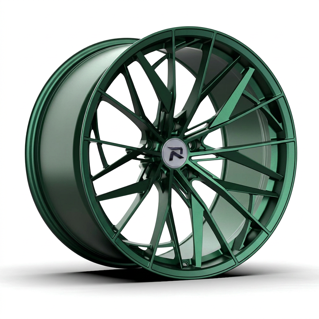 RZR CXXXIV forged wheel — Satin Emerald Metallic
