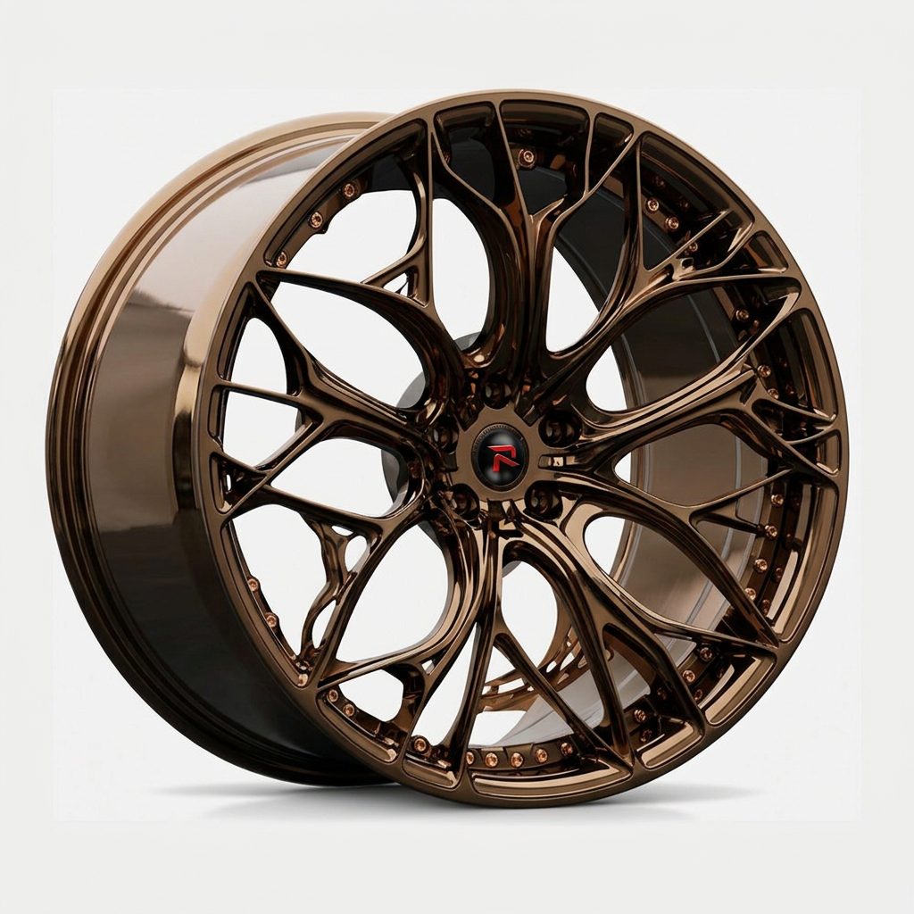 RZR XXI forged wheel — Tinted Bronze Chrome