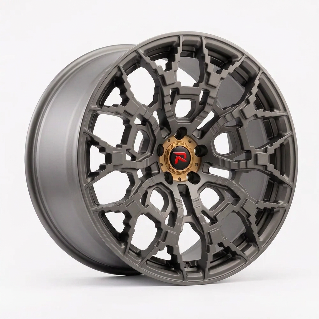 RZR XLIX forged wheel — Satin Titanium Grey