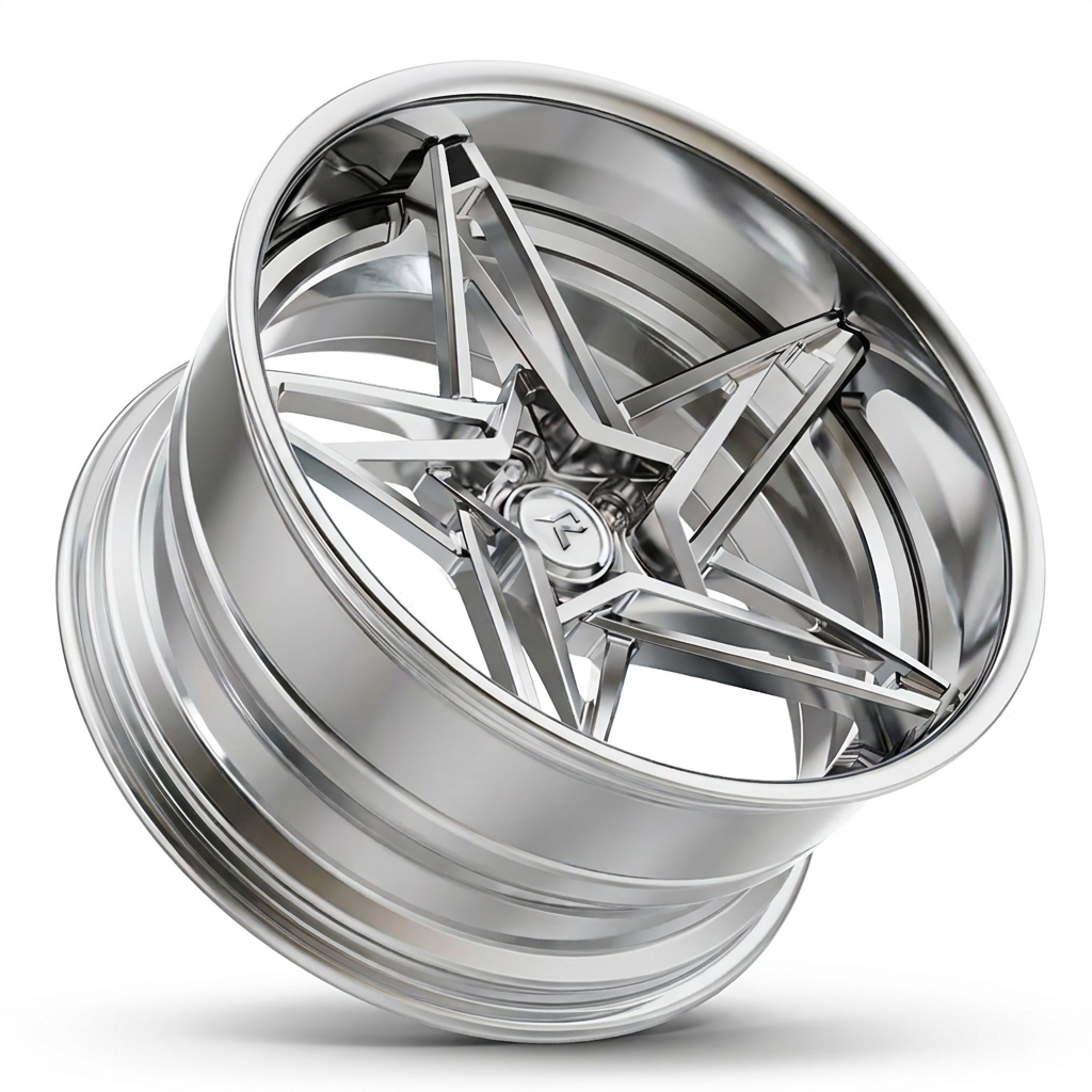 RZR IX forged wheel — Full Chrome Polished