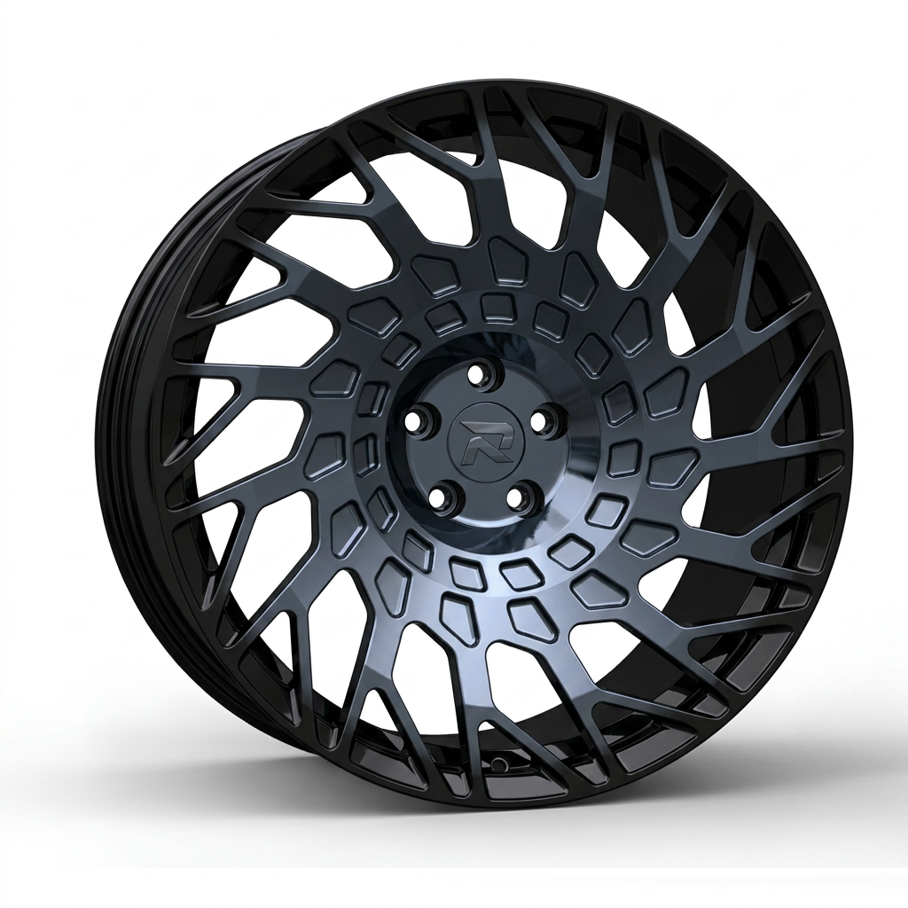 RZR CXLVII forged wheel — Smoked Chrome / Gloss Black