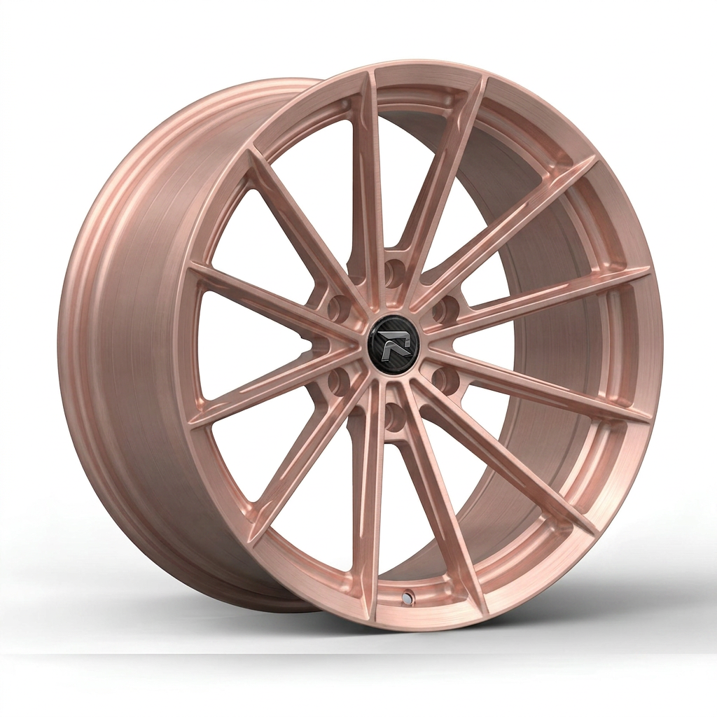 RZR CXX forged wheel — Brushed Rose Gold