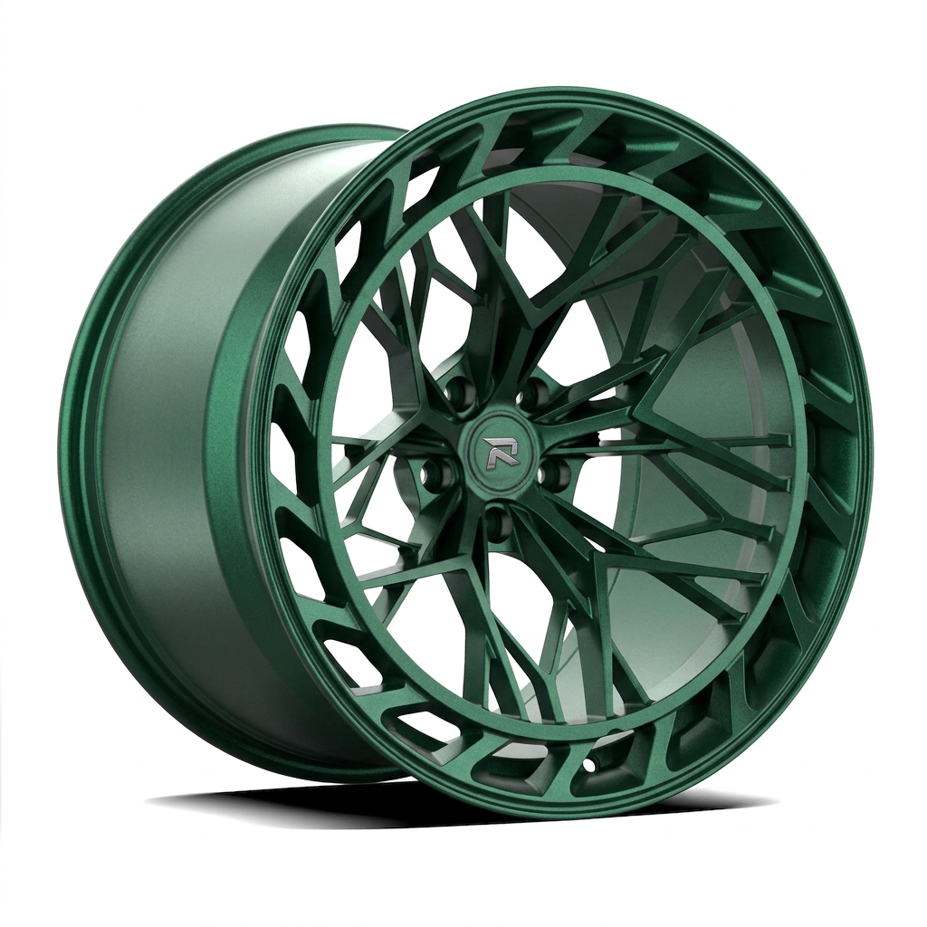 RZR CLXIX forged wheel — Satin Emerald Metallic