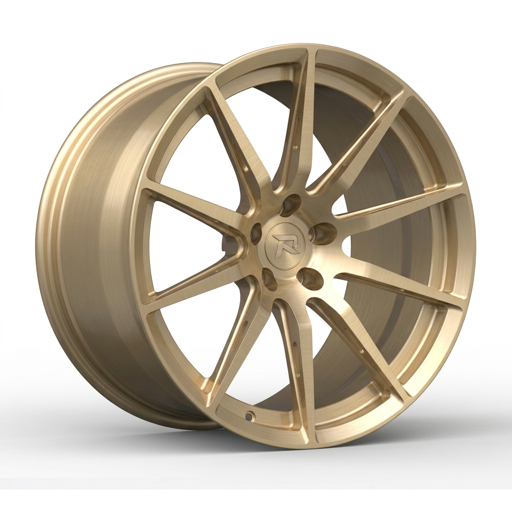RZR CXCVIII forged wheel — Brushed Champagne Gold