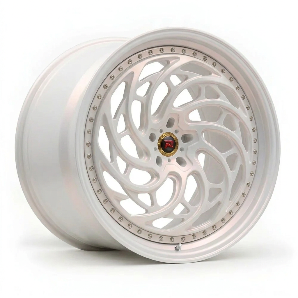 RZR XXVIII forged wheel — Satin White Pearl