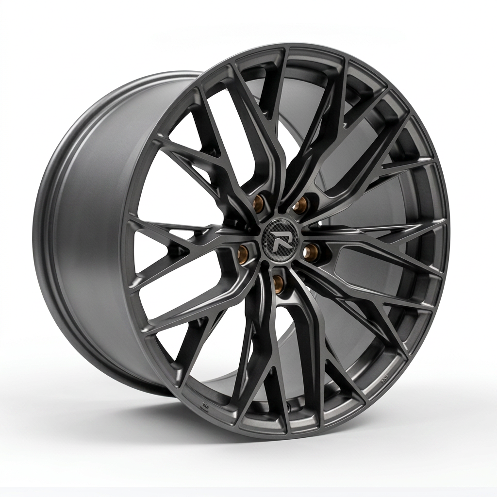 RZR CLV forged wheel — Matte Anthracite / Bronze Hardware