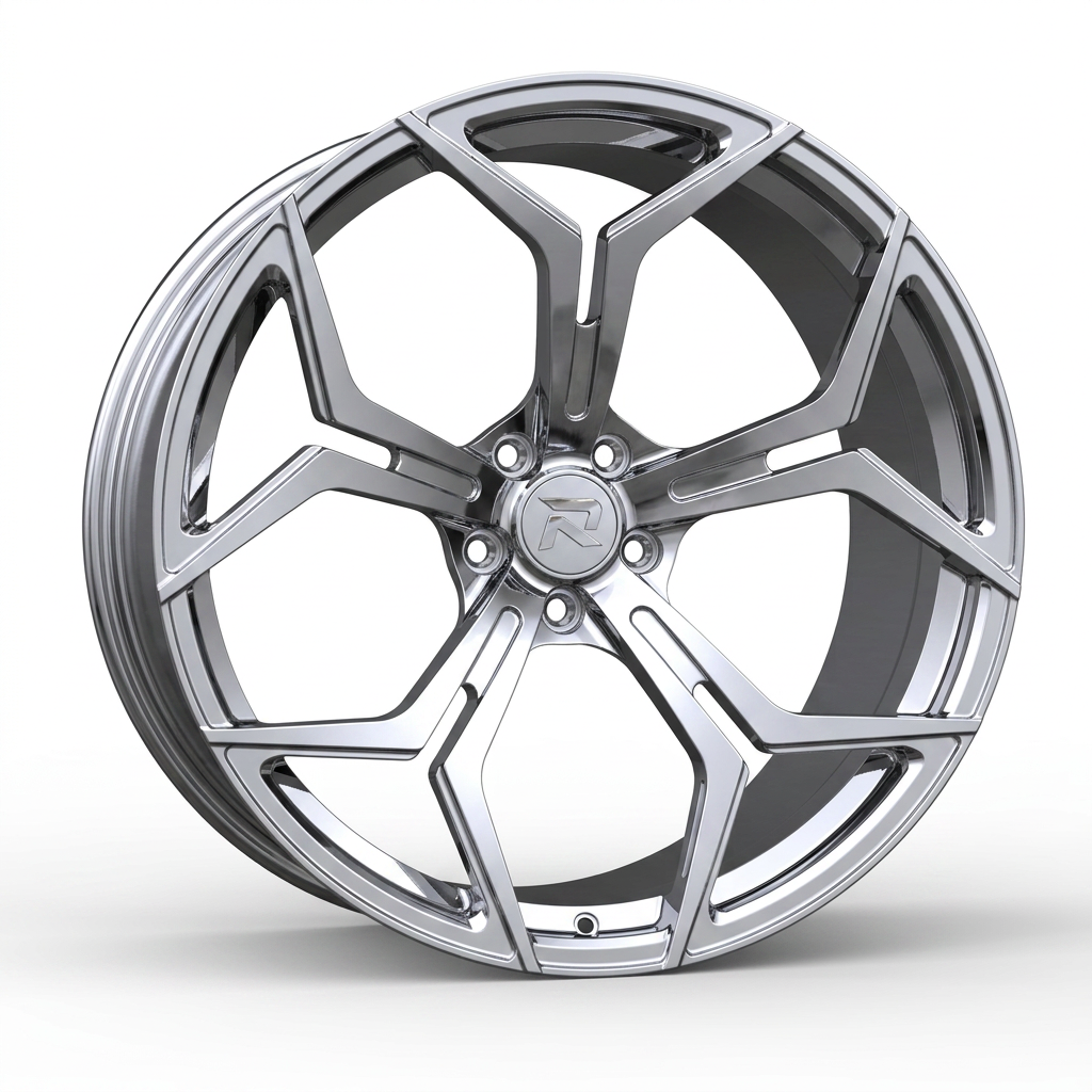 RZR CLXXV forged wheel — Full Polished Chrome