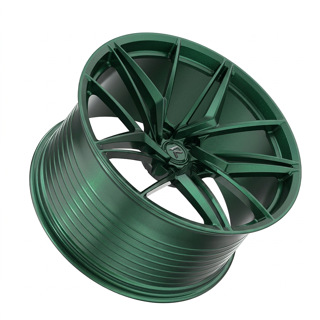 RZR LXXV forged wheel — Satin Emerald Metallic